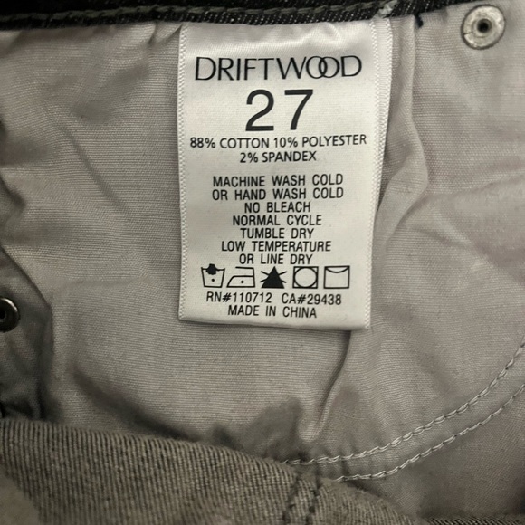 Driftwood Black Jackie Embroidered Ankle Jeans Size 27 High Rise - Picture 8 of 11